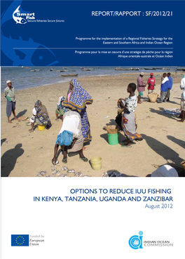 OPTIONS to REDUCE IUU FISHING in KENYA, TANZANIA, UGANDA and ZANZIBAR August 2012