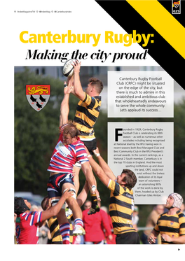 Canterbury Rugby Feature