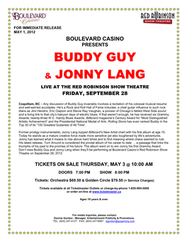 Buddy Guy & Jonny Lang