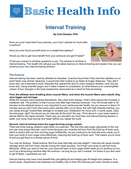 Interval Training