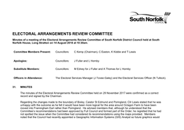 Electoral Arrangements Review Committee