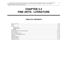 Volume 5, Chapter 3-3: Fine Arts: Literature