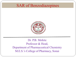 SAR of Benzodiazepines