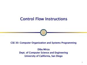 Control Flow Instructions
