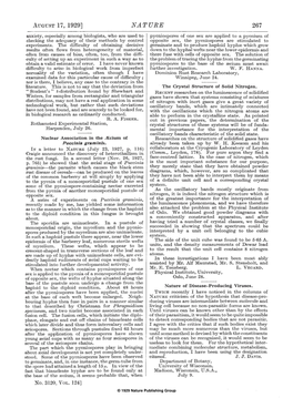 Auaust 17, 1929] NATURE 267