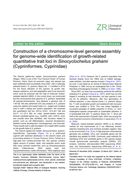Construction of a Chromosome-Level Genome Assembly for Genome-Wide