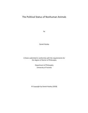 The Political Status of Nonhuman Animals