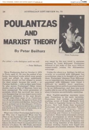 Poulantzas and Marxist Theory