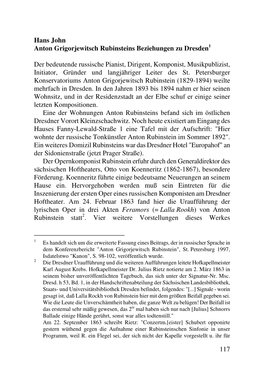 117 Hans John Anton Grigorjewitsch Rubinsteins Beziehungen Zu