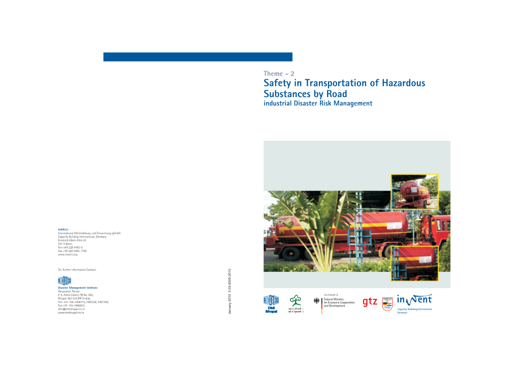 Safety in Substances by Road Transportation of Hazardous