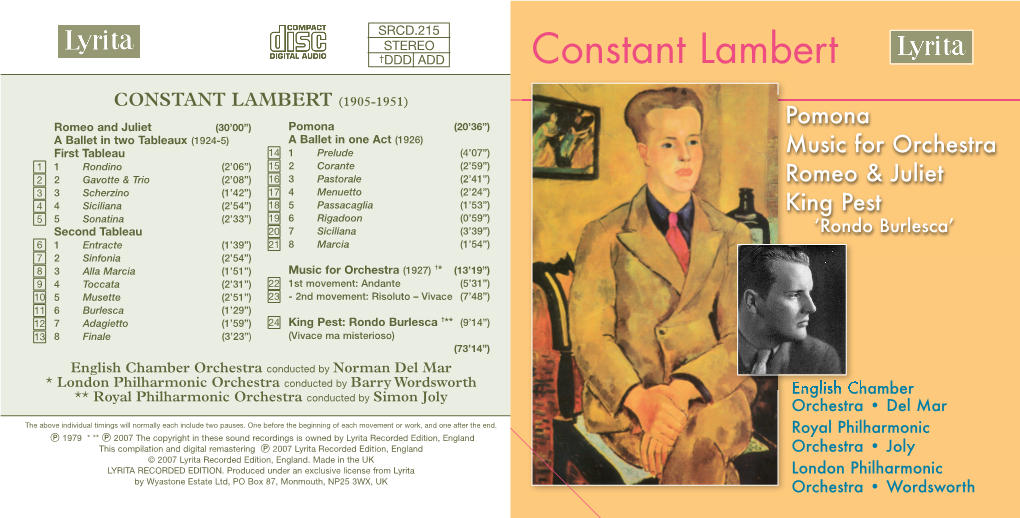 Constant Lambert