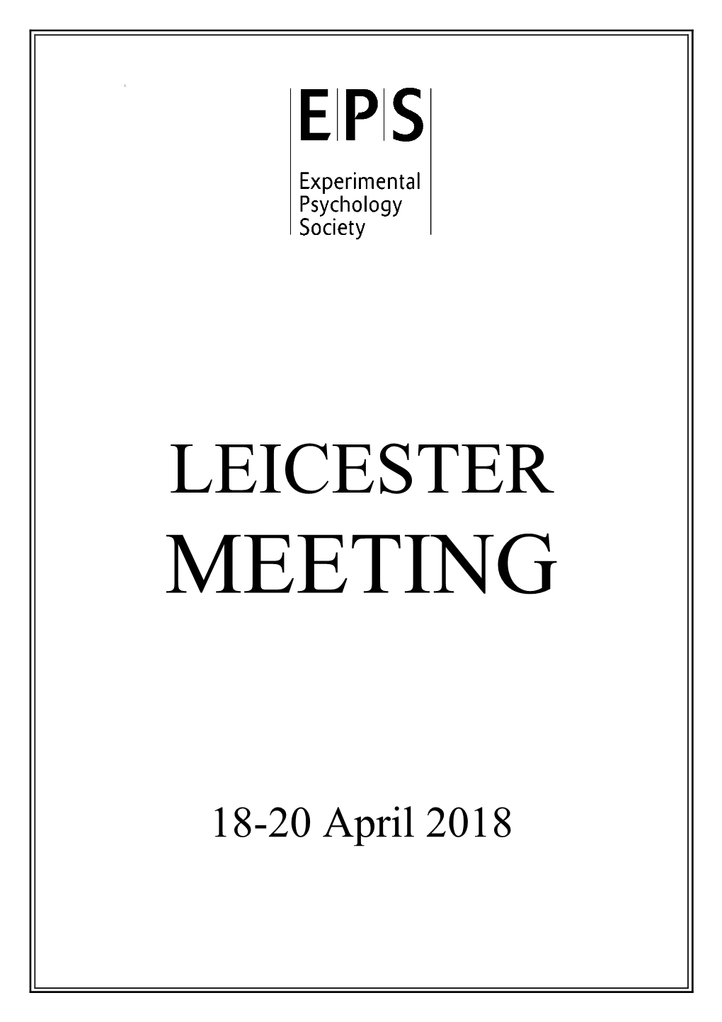 Leicester Meeting