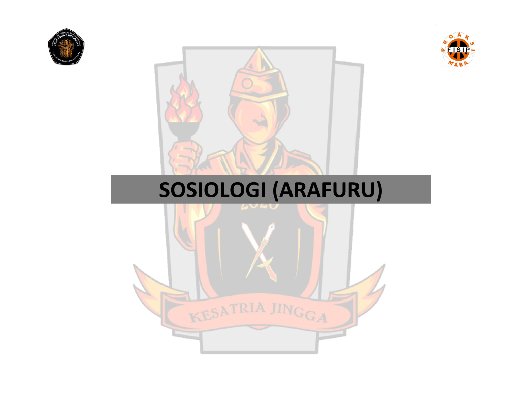 Sosiologi (Arafuru)