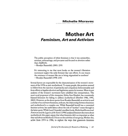 Mother Art Feminism, Art and Activism