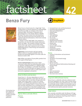 Factsheet 42 Benzo Fury