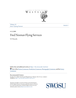 Fred Noonan Flying Services W