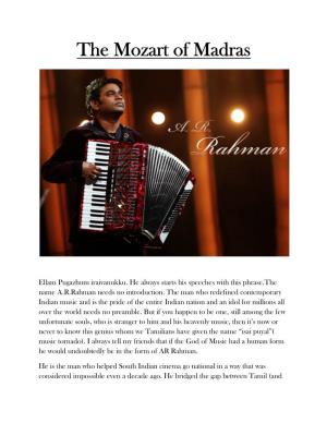The Mozart of Madras