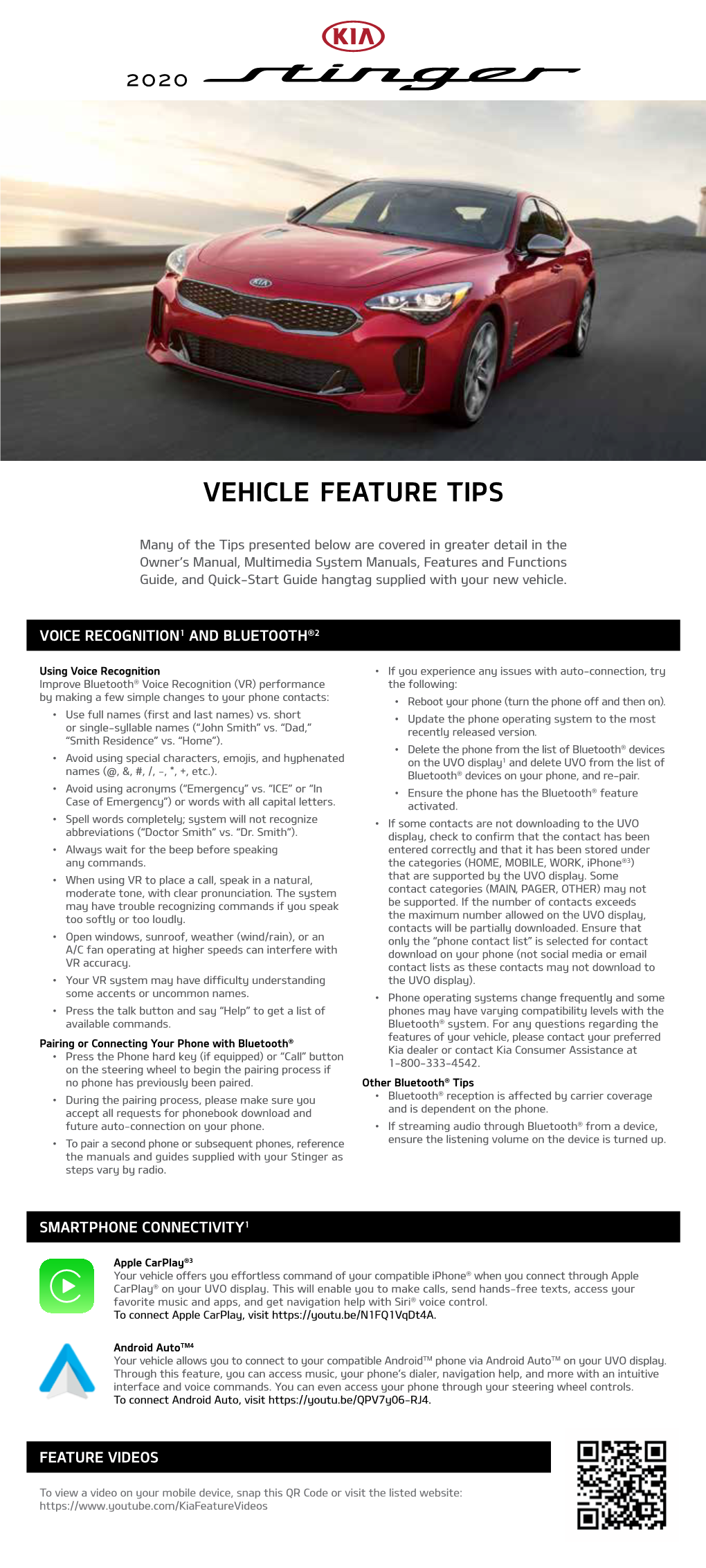 Vehicle Feature Tips