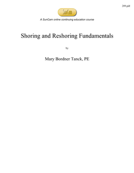 Shoring and Reshoring Fundamentals