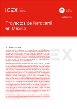 Proyectos De Ferrocarril En México