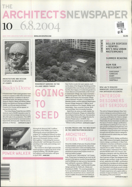 Architectsnewspaper 6.8.2004 Going to Seed