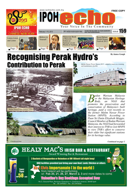 Recognising Perak Hydro's