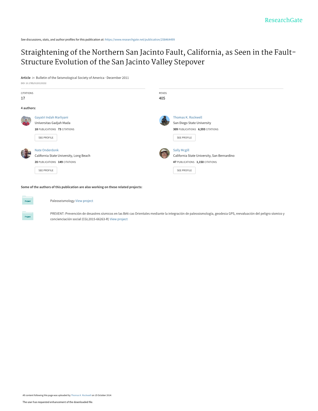 Structure Evolution of the San Jacinto Valley Stepover