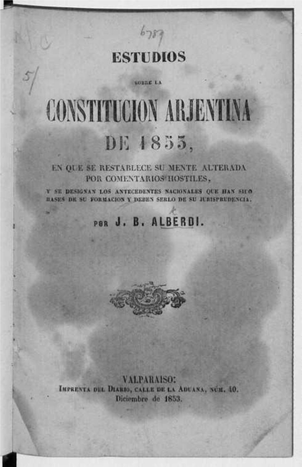 Constitucion Aiuentina De 1855