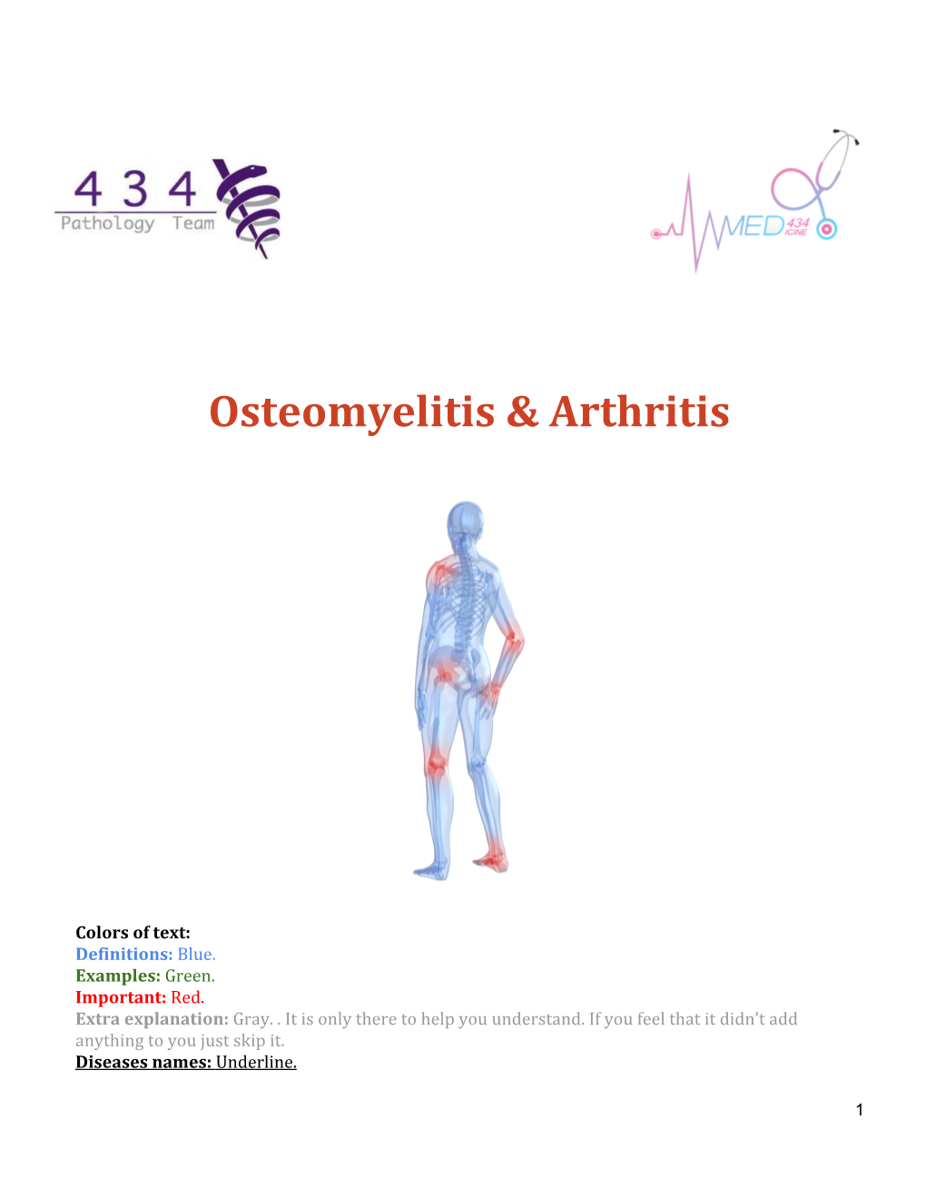 Osteomyelitis & Arthritis