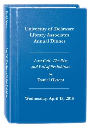 University of Delaware Library Associates Annual Dinner