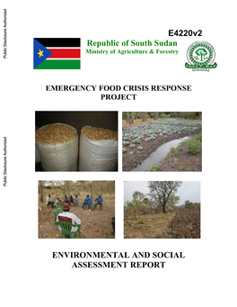 E4220v2 Republic of South Sudan Ministry of Agriculture & Forestry