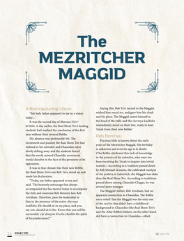 The MEZRITCHER MAGGID