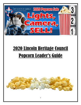 2020 Lincoln Heritage Council Popcorn Leader's Guide