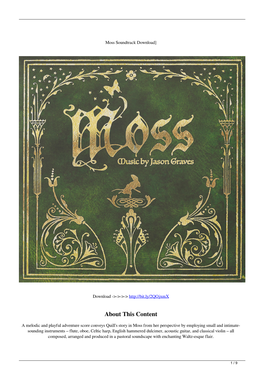 Moss Soundtrack Download]