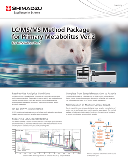 C146-E227A LC/MS/MS Method Package for Primary Metabolites