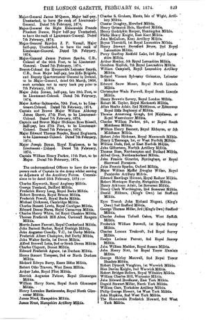 THE LONDON GAZETTE, Febbuary 24, 1874. 829