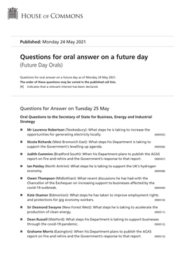 View Future Day Orals PDF File 0.11 MB