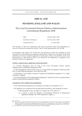 (Amendment) Regulations 2008