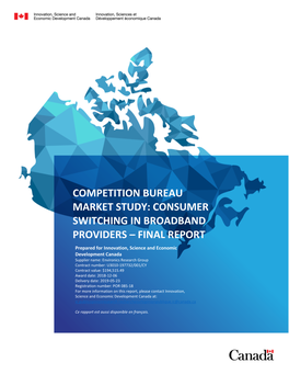 Consumer Switching in Broadband Providers