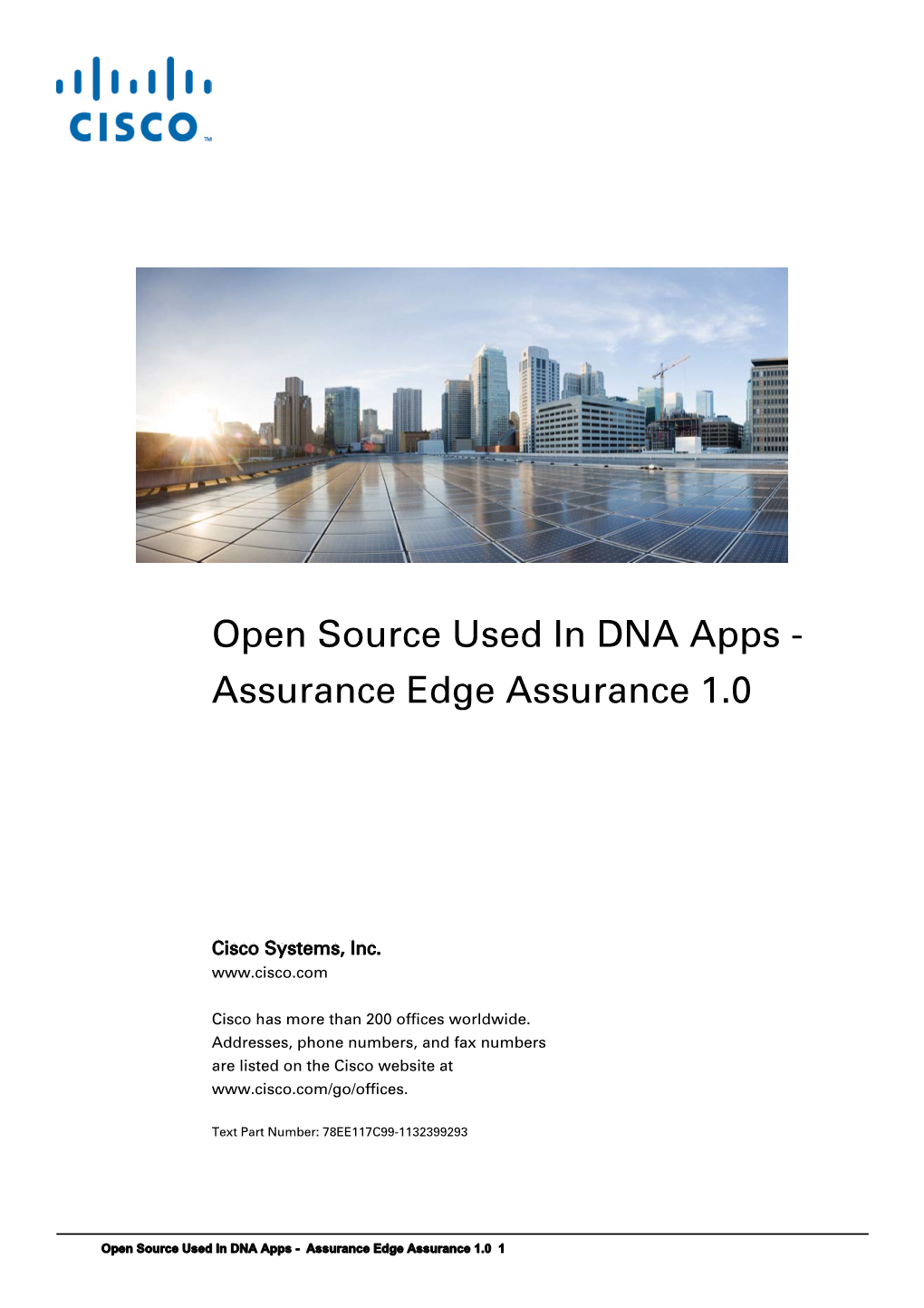 Open Source Used in DNA Apps - Assurance Edge Assurance 1.0