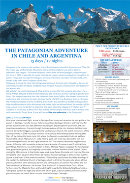 The Patagonian Adventure in Chile and Argentina