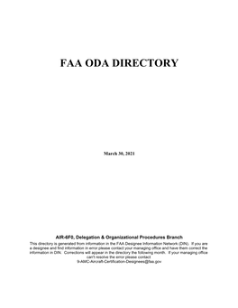 Oda Directory