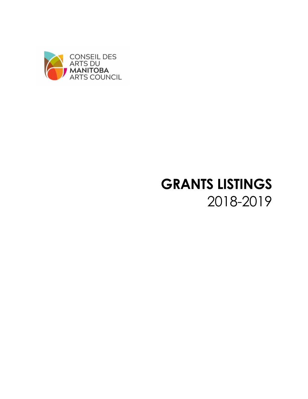 Grants Listings 2018-2019