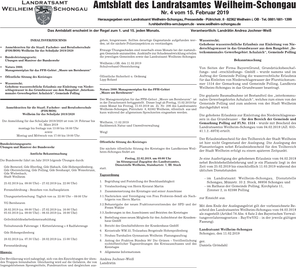 Amtsblatt Nr. 04