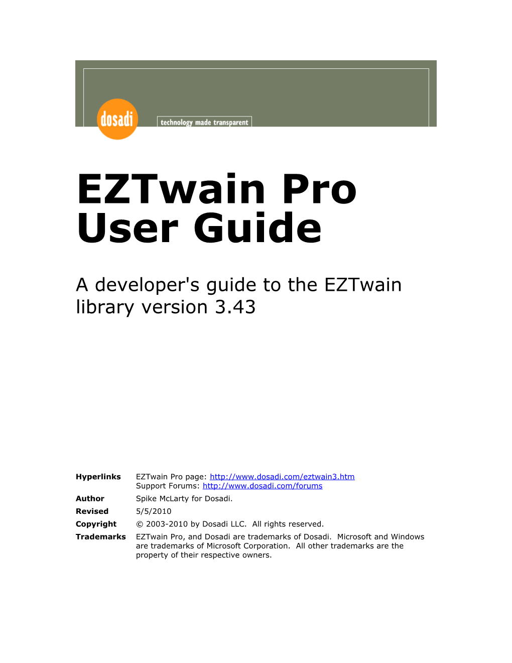 Eztwain Pro User Guide