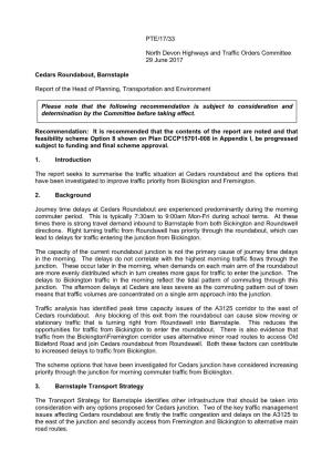 Cedars Roundabout, Barnstaple PDF 6 MB