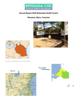 Annual Report 2019 Bethsaida Health Centre Musoma, Mara, Tanzania