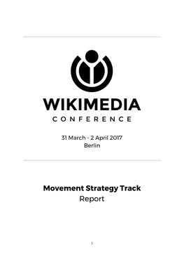 Movement Strategy Track Report