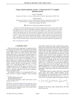 Gauge Assisted Quadratic Gravity: a Framework for UV Complete Quantum Gravity