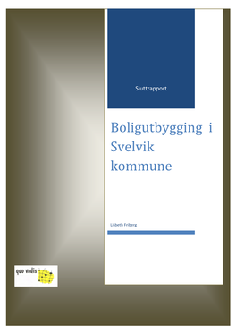 Boligutbygging I Svelvik Kommune – Sluttrapport 19.04.2012 Side 1